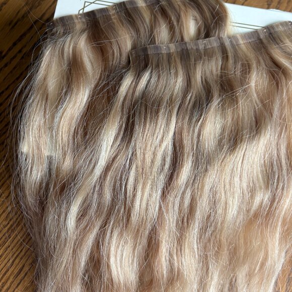 HUMAN HAIR CLIP INS AND HALO PACKAGE - Picture 2 of 6